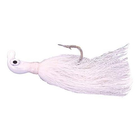 Calcutta Bucktail Ultra Jig, 58 Oz, 40 Hook, White White Flash White CUJT4058-1